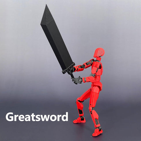 (Assembly Completed) T13 Action Figure Set, Titan 13 Robot Action Figure 3D Printed robo 13 Action Figure Articulated, Dummy 13 Lucky 13 Gift for ...