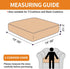 YEMYHOM Stretch Individual Cushion Covers Sofa Chair Seat Cushion Slipcovers Soft Couch Cover Replacement Striped Pattern Furniture Protector with...