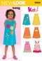 Simplicity U06504A New Look Easy to Sew Sleeveless Girl's Dress Sewing Pattern Kit, Code 6504, Sizes 3-8...
