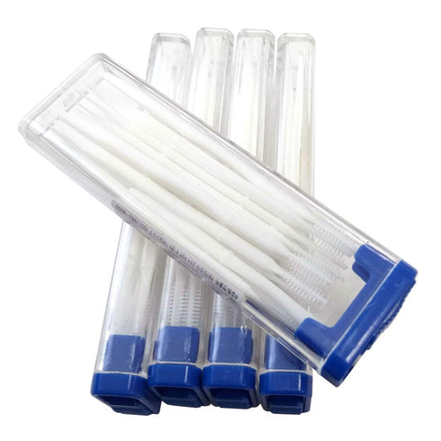 Portable Interdental Toothpicks, Tooth Stick Brush Dental Oral Care Clean Teeth Food Residue 18 Picks per Pack. 5-Packs (Total of 90 Picks)...