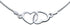 Bling Jewelry Romantic Open Interlocking Danity Bow Hearts Anklet Ankle Bracelet For Women .925 Sterling Silver Adjustable 9 To 10 Inch With Exten...