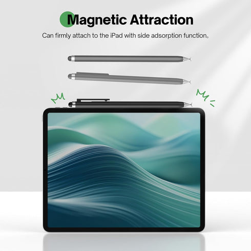 Stylus Pens for Touch Screens - Mixoo 2-in-1 High Sensitivity Retractable Stylus with Upgraded 6mm Disc Tip Universal Stylus for iPad iPhone Table...