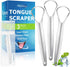 Tongue Scraper for Adults kids Metal Tongue Cleaner for Oral Hygiene Bad Breath...