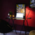 Resin Cat Design lamp Creative Night Light Table Bedside Lamps for Reading (Iron Wire Lampshade,3.1 x 4.7 x 6.7Inch)...