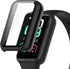 Case Compatible for Amazfit Band 7 Frame PC Protective Cover with Tempered Glass Film for Amazfit Band 7 Smartwatch Screen Protectors Accessories ...