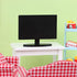 2 Pieces Dollhouse Miniature Furniture 1:12 Doll House Miniature TV Television with Remote Control Dollhouse Mini Model Toy Dollhouse Mini Decorat...