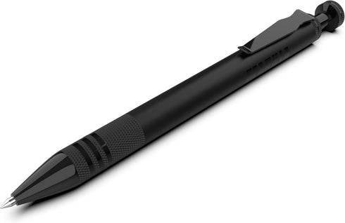Matte Black Metal Pen | Premium Durable Metal Barrel | Mechanical Retractable Gel Pen | Premium Rollerball Point 1 mm | Gift Pack, 2-Pack...