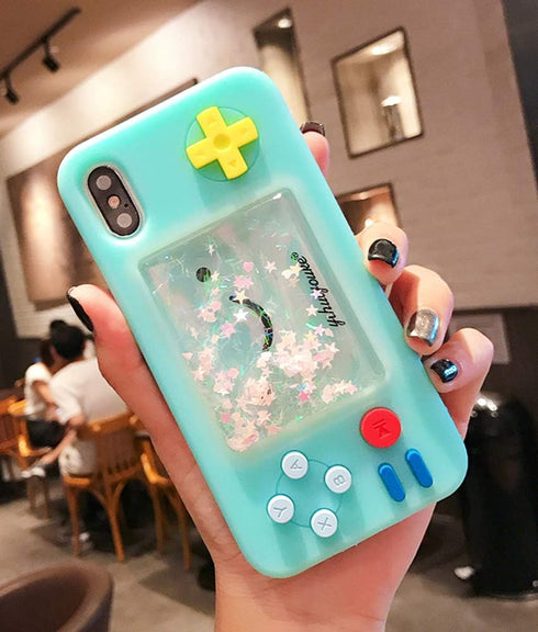 UnnFiko Squishy 3D Cartoon Game Case Compatible with iPhone 7 / iPhone 8, Creative Liquid Stars Funny Play Case Soft Rubber Protective Cover for G...