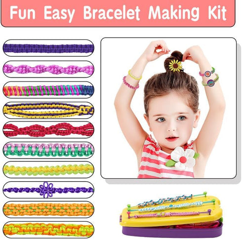 Girl Birthday Gift, Friendship Bracelet Making Kit for Girls, 6 7 8 9 10 11 12 Year Old Girls Gifts Ideas, Arts and Crafts for Kids Ages 8-12, Str...