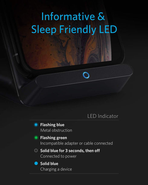 Anker 2 Pack 313 Wireless Charger (Stand), Qi-Certified for iPhone 15/15 Pro/15 Pro Max/14/14 Pro Max, 10W Fast-Charging for Galaxy S20, S10 - Sta...