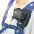 Backpack Shoulder Strap Mount Camera with Adjustable Shoulder Pad and 360 Degree Rotating Base Compatible with GoPro Hero 12 Black, Hero 11/9/8, D...