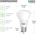 Sunco Lighting - 4 Pack BR20 LED Bulbs Indoor Flood Light R20 Dimmable CRI93 2700K Soft White 50W Equivalent to 7W, E26 Medium Base, Recessed Can ...