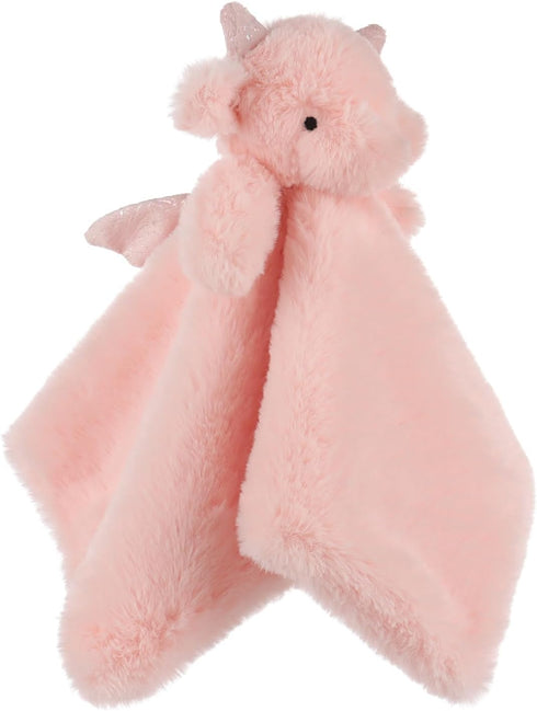 Apricot Lamb Pink Dragon Soft Loveys for Babies, Security Blanket for Baby Boy and Girl, 13.8 Inches for Infant and Toddlers...
