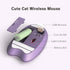 Cute Cat Wireless Mouse, 2.4GHz Wireless Silent Mouse, USB Receiver Plug and Play, 3 Adjustable DPI, Compatible with Notebook, PC, Laptop, Compute...