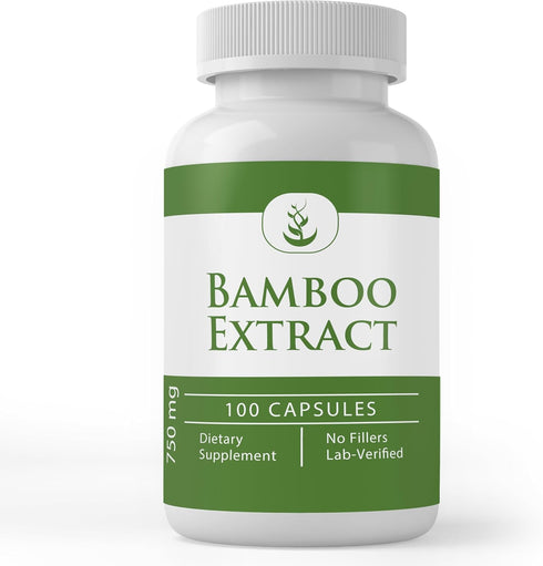 Pure Original Ingredients Bamboo Extract, Always Pure, No Additives Or Fillers, Lab Verified (100 Count)...