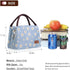Buringer Insulated Lunch Bag Lunch Box for Women Men Adult Lunch Tote for Work Picnic Travel (Blue Daisy)...