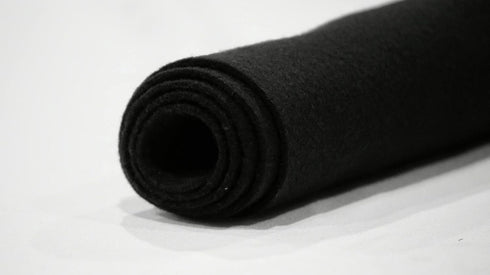 Acrylic Felt Fabric 72" Wide by 36" Long | Craft Felt for DIY Projects, Costumes, Decoration, Holidays | IceFabrics | 1 Yard - Black...