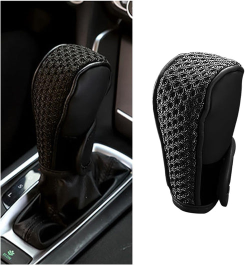 Car Gear Shifting Knob Cover, Anti-Slip Anti-Scratch Automotive Shift Knob Gear Handle Stick Protector Cover, Vehicle Interior Decoration Accessor...