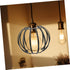 Zerodeko European and American Iron Simple Chandelier Open Lamp Cover Lamp Guard Cage Farmhouse Vintage Industrial Metal Wire Cage Sphere Lamp Sha...