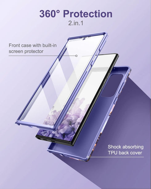 SURITCH for Samsung Galaxy S22 Ultra Case, Built-in Screen Protector for S22 Ultra 5G Case Full Body Protection Shockproof Rugged Bumper Phone Pro...