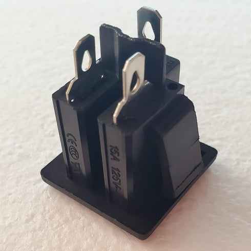 Panel Mount Outlet Power Socket 10Pcs US Plug 3 Pins AC 15A 125V Panel Screw Mount Type Female Connectors Adapter Black...