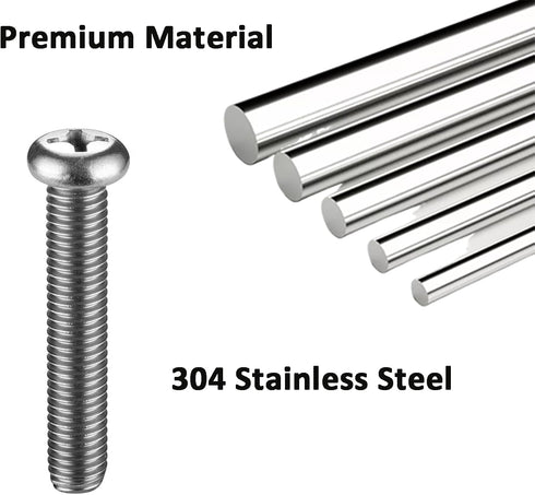 M8 Screws for Samsung TV M8 x 45mm, Pitch 1.25mm TV Mounting Bolts Screws with 25mm Long Spacers Work with Samsung 50" 55" 60" 65" 70" 75" 82" TV...