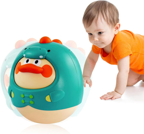 Musical Wobbler,Roly Poly Toys for Kids 6 Months+,Family ornaments,office ornaments, stress relief toys (Green)...
