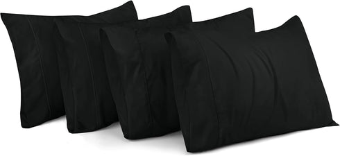 Utopia Bedding King Pillow Cases - 4 Pack - Envelope Closure - Soft Brushed Microfiber Fabric - Shrinkage and Fade Resistant Pillow Covers King Si...