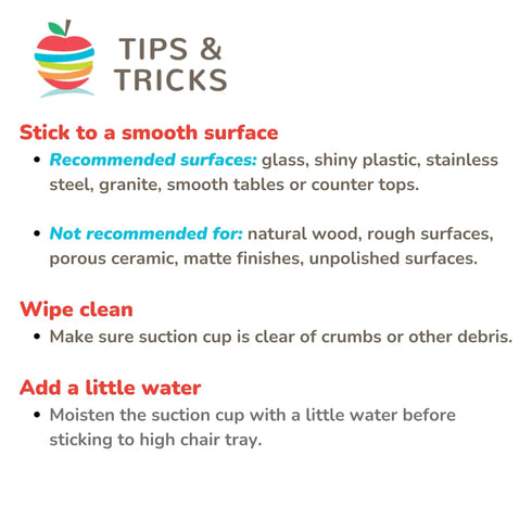 Suction Cup High Chair Toys Holder | 3 Toy Tethers Keep Toys from Falling | Holds Teethers, Snack Cups | for Babies 6-12 Months | Perfect for Trav...