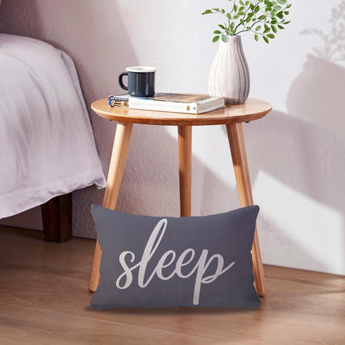 ULOVE LOVE YOURSELF Sleep Lumbar Throw Pillow Covers Farmhouse Rustic Decorative Rectangular/Waist Pillowcases 12 x 20 Inch Decor Cushion Covers H...