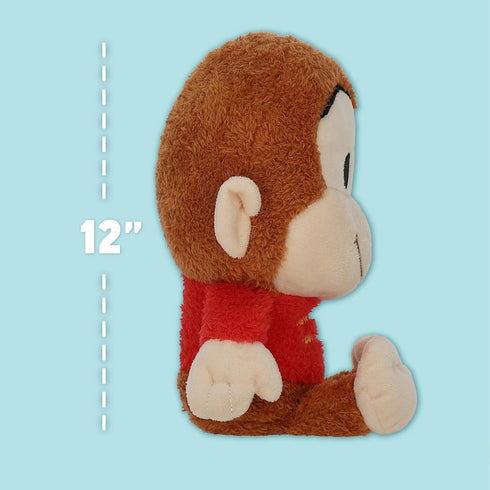 KIDS PREFERRED Curious George Cuteeze Stuffed Animal Plush Toy Monkey – Cute Cuddle Plushie Gift for Baby and Toddler Boys and Girls – 12 Inches...