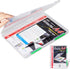 Lemical Portable A4 Magazine File Box Document Paper Organizer With Buckle Closure Transparent Plastic File Container School Office Supplies Clear...
