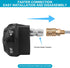 Pressure Washer Nozzle Adjustable 6-in-1 Change Over Power Washer Spray Nozzle Tips with 1/4 Inch Quick Connect 3000 PSI for Pressure Washer...