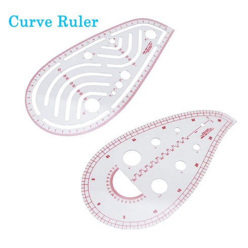 French Metric Ruler, 9 Styles Sew Curve Metric Shaped Ruler Measure Dressmaking Drawing Drafting Measure Template DIY Sewing Ruler Set Perfect for...