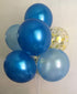 Confetti Balloons Gold Blue Metallic Balloon Wedding Baby Bridal Shower Birthday Party Favor Suppliers 12inch 50packs...