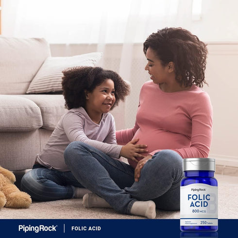 Piping Rock Folic Acid 800 mcg | 250 Tablet Capsules | Vegetarian Supplement | Non-GMO, Gluten Free...