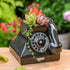 Yardwe 1pc Plant Pot Animal Succulent Planter Pots Telephone Shaper Flowerpot Retro Flower Pot Modern Cute Flower Pots Vintage Flower Pot Garden F...