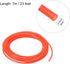 uxcell Pneumatic Air Tubing, 4mm OD x 2.5mm ID 7m (275 Inch) PU Polyurethane Air Compressor Tubing Hose Pipe Orange...