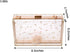 Women Acrylic Transparent Gold star Evening Bags Purses Clutch Vintage Banquet Handbag (Transparent)...