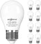 SHINESTAR 8-Pack Ceiling Fan Light Bulbs, A15 LED Bulb with E26 Base, 40w Equivalent, 2700K Warm White, Non-Dimmable...