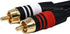 Monoprice Audio Cable - 1.5 Feet - Black | Premium Stereo Male to 2RCA Male 22AWG, Gold Plated...