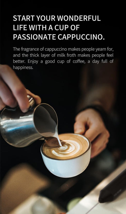 Milk Frother Wand with Stand - Milk Frother Handheld Battery Operated - Electric Whisk Coffee Frother - Drink Mixer Handheld Frother with Stand - ...