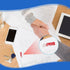 Self Inking Office Stamp Set for Approved Paid Completed Copy Faxed Scanned 8 PCS Stamps Busines Stamps Message Account Work Stamp...
