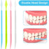 200Pcs Double Head 50pcs/Box Plastic Toothpick Double-Head Dental Toothpicks, Dental Floss Interdental Toothpick Brush Teeth Stick...
