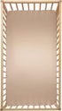 SiinvdaBZX Satin Crib Sheets for Baby Hair, Silky Soft Beige Crib Fitted Sheets for Standard Crib and Toddler Mattress, 28 x 52 x 8In (Pack of 1)...