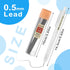 6PCS Novelty Mechanical Pencil Set, 0.5mm Transparent Pen Shell Pencils with 60pcs Lead Refill, Suitable for Drafting, Sketching, Art Class, Writi...