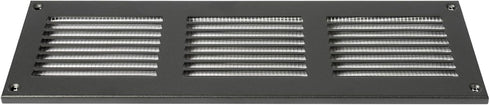 Vent Systems 12'' x 4'' Inch - Anthracite - Air Vent Cover Metal Air Return Grill with Built in Pest Guard Screen HVAC Vent Cover for Home Improve...