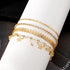 KISS WIFE Gold Anklets for Women, 14k Gold Plated Layered Cuban Figaro Link Chain Ankle Bracelets Set, Dainty Waterproof Summer Beach Foot Jewelry...