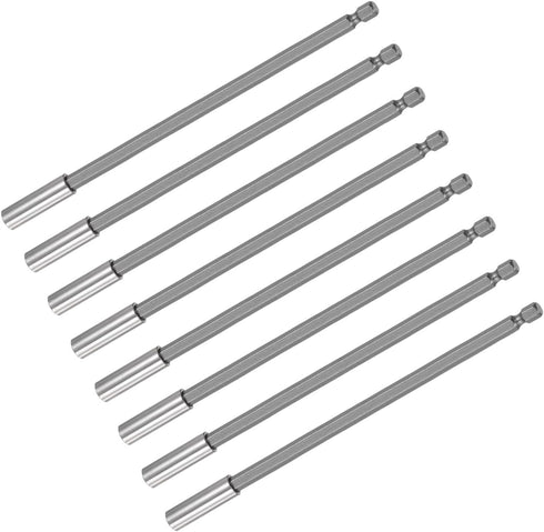 uxcell 8pcs 1/4 Inch Hex Shank by 6 Inch Magnetic Bit Holder Extension, Quick Release Screwdriver Drill Power Tool...
