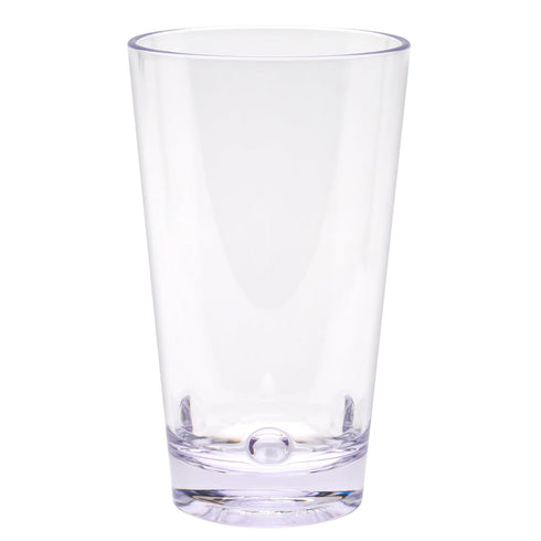 G.E.T. SW-1475-CL BPA-Free Stackable Plastic Beer Pint Beverage Glass, 16 Ounce, Clear (Set of 12)...